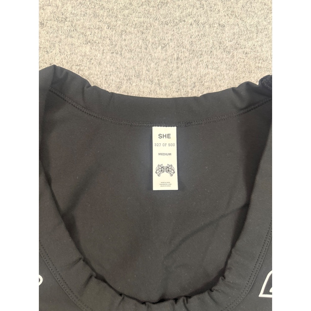 Darc Sport Wolves Bodybuilding Club Long Sleeve Crop Top Black Limited 327/500 M - Picture 2 of 4